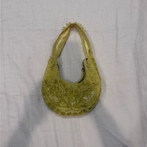 Chic Lace Women's Hobo Bag in Yellow